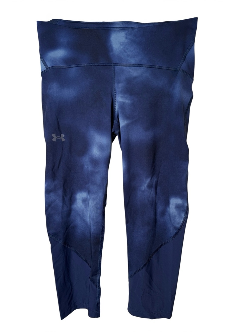 Under Armour Large Dark Blue Tie-Dye Performance Leggings